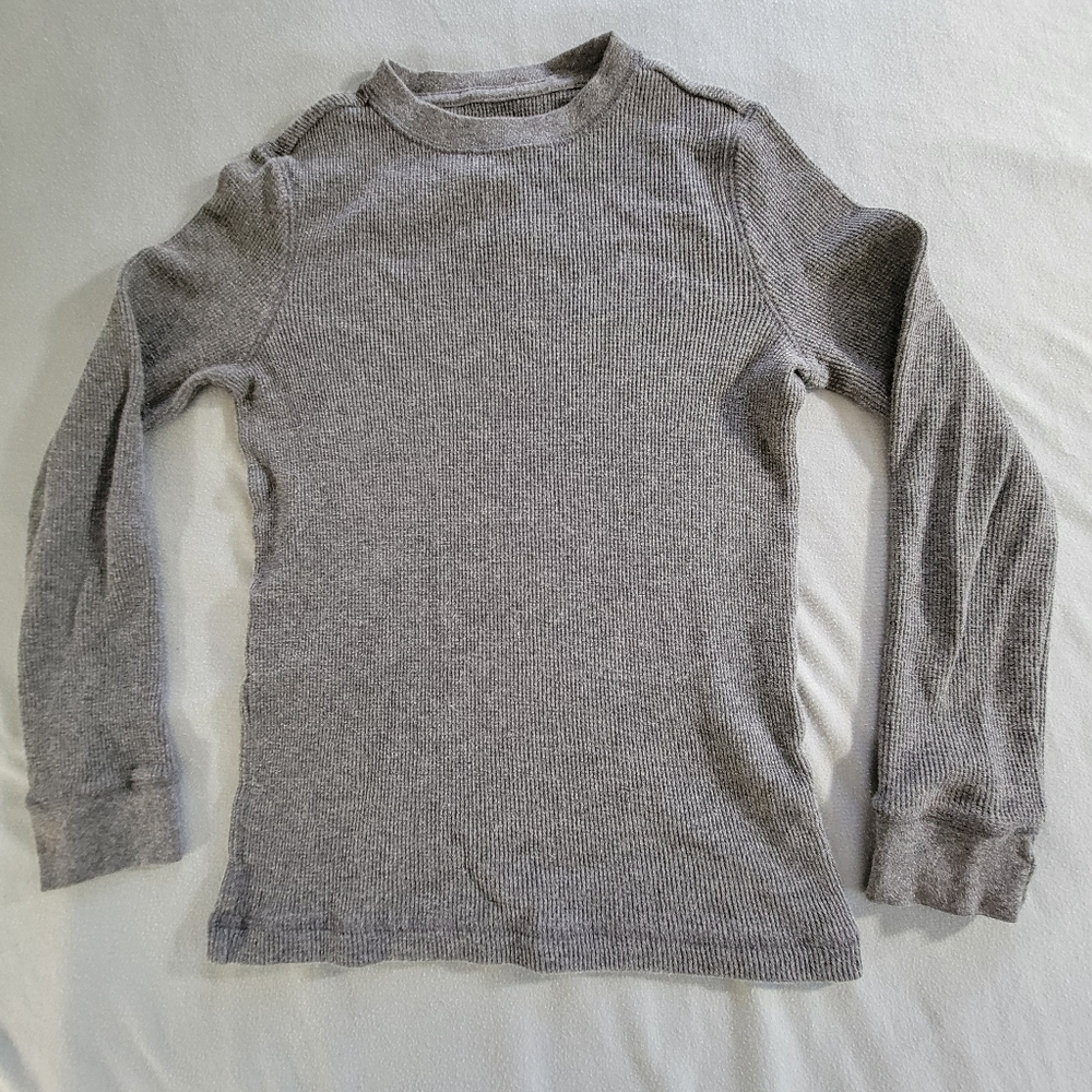 Urban Pipeline Gray Long Sleeve Waffle Tee - S
